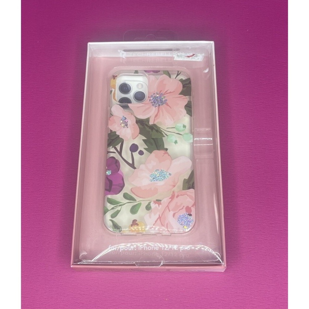 TechRebelion Floral iPhone 12/12Pro Protective Cover Slim Profile NIB